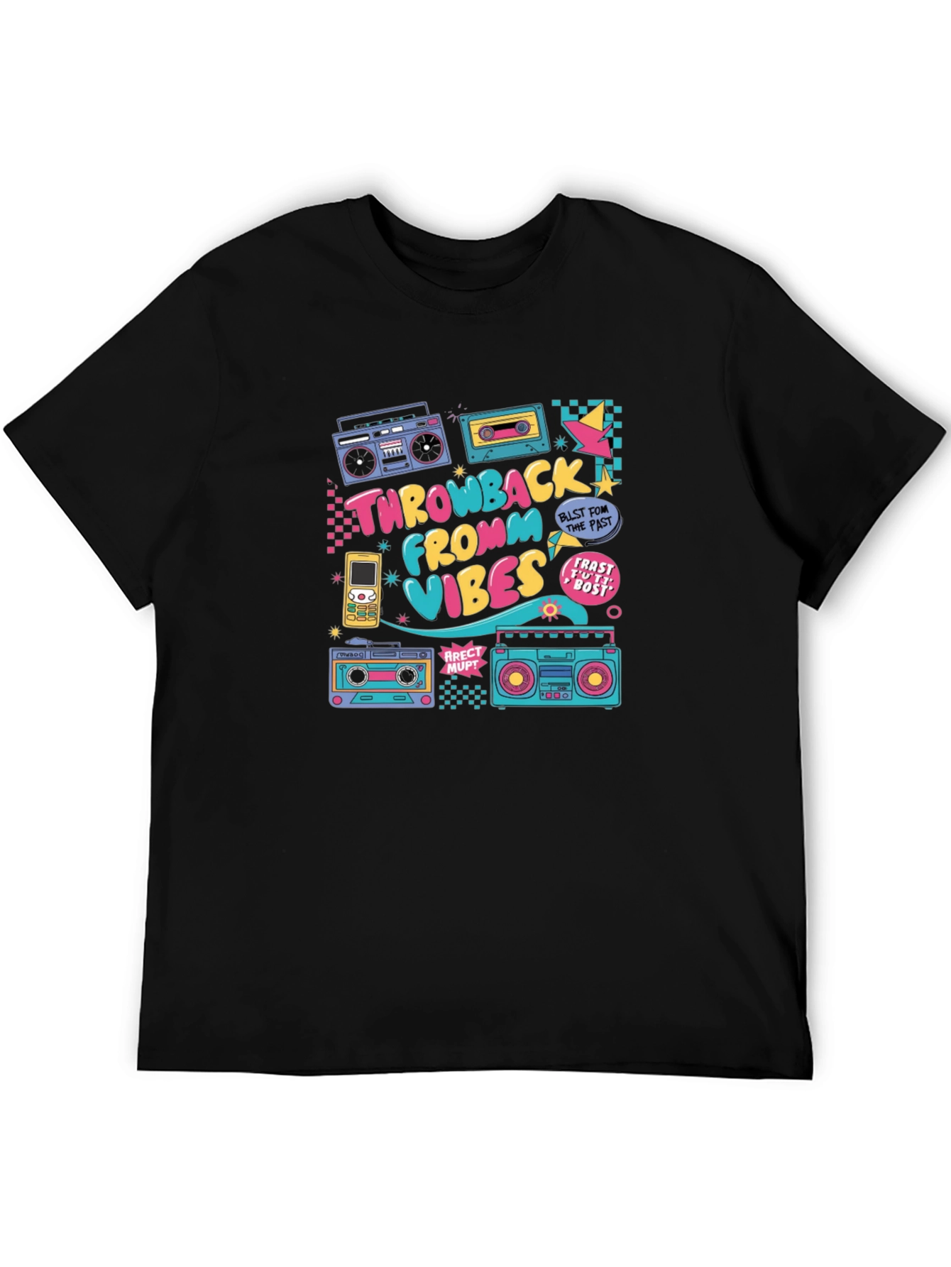 Retro Throwback Vibes T-Shirt - 80s Style