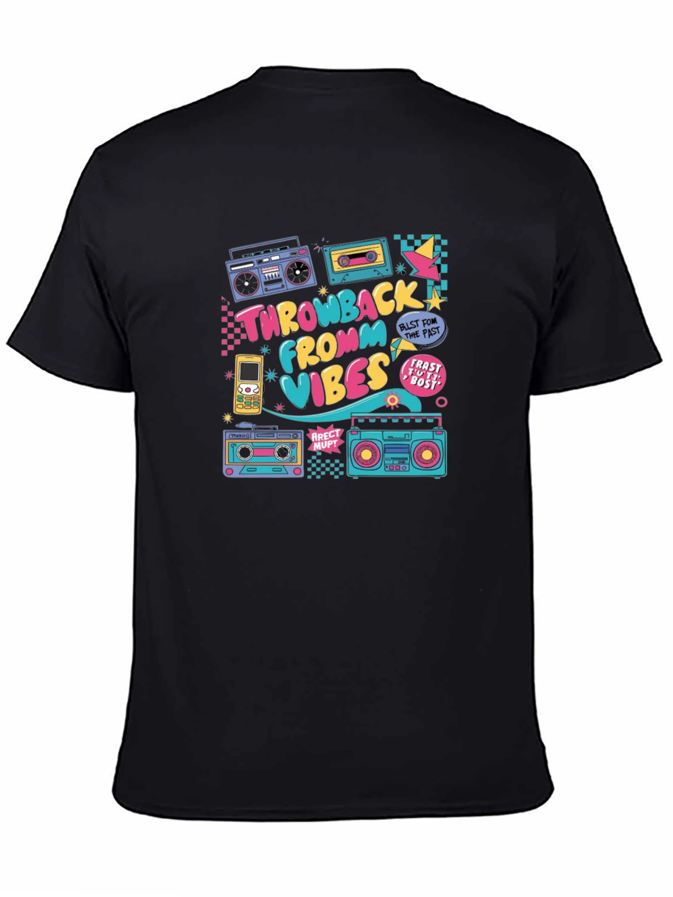 Retro Throwback Vibes T-Shirt - 80s Style