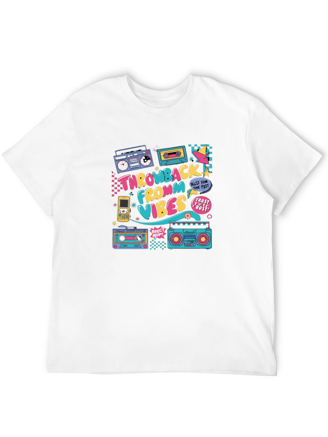 Retro Throwback Vibes T-Shirt - 80s Style