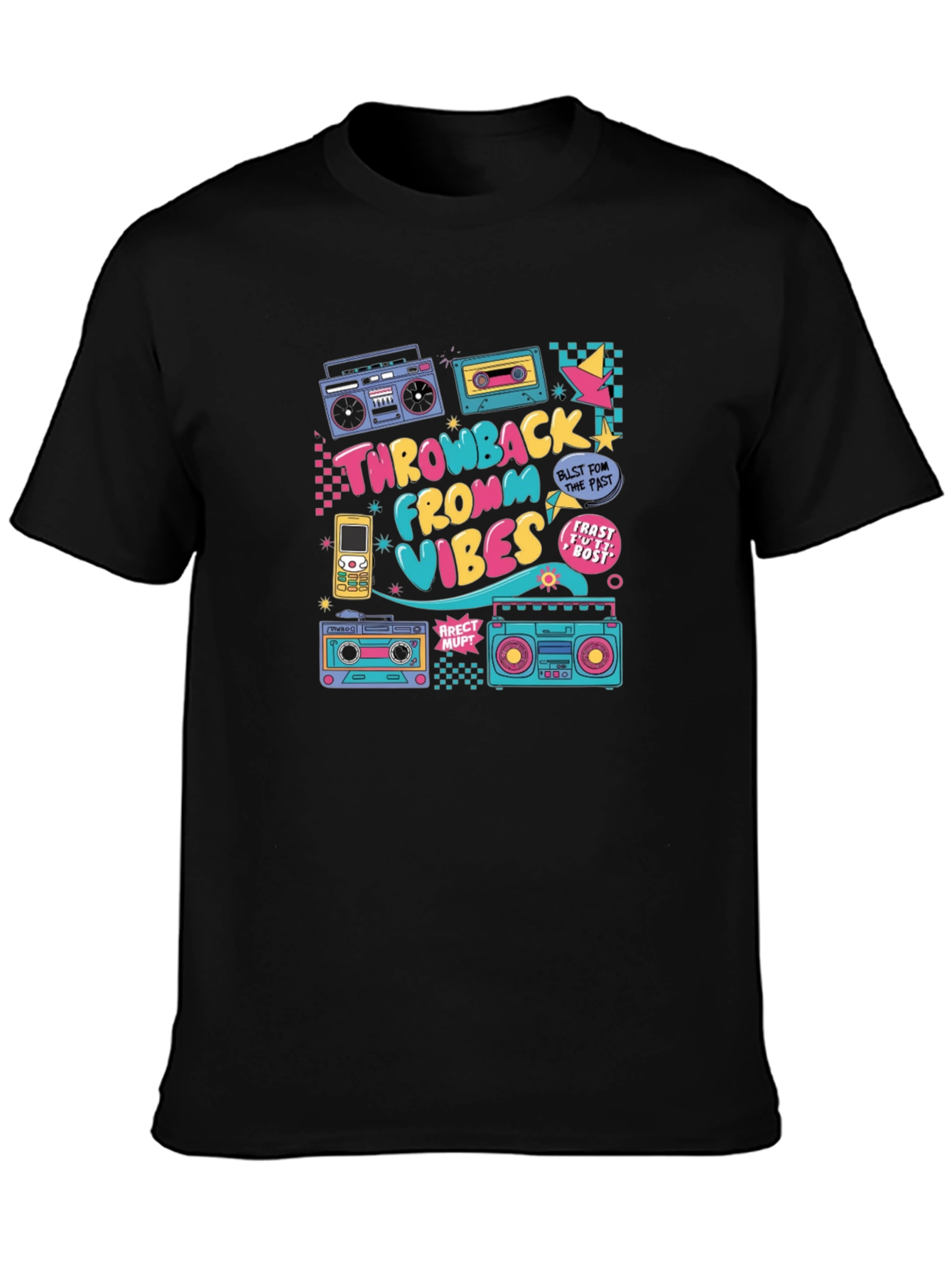 Retro Throwback Vibes T-Shirt - 80s Style