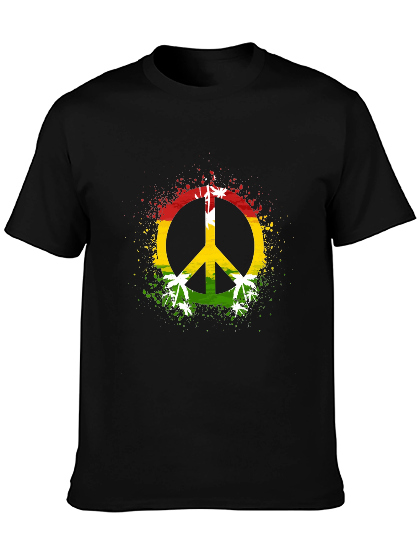 Rasta Peace Sign Graphic Tee