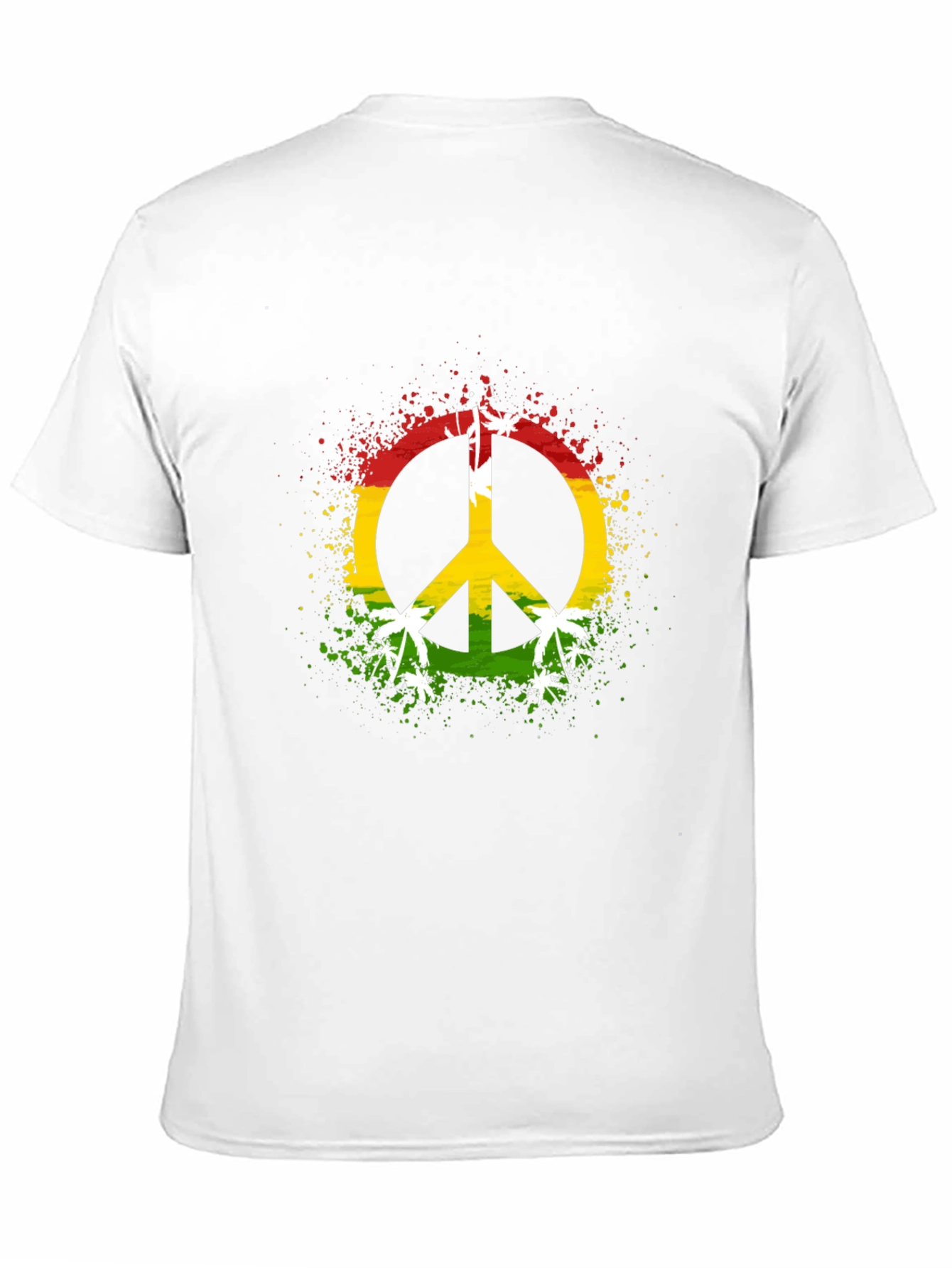 Rasta Peace Sign Graphic Tee