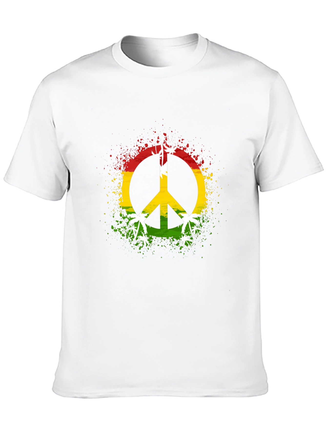 Rasta Peace Sign Graphic Tee