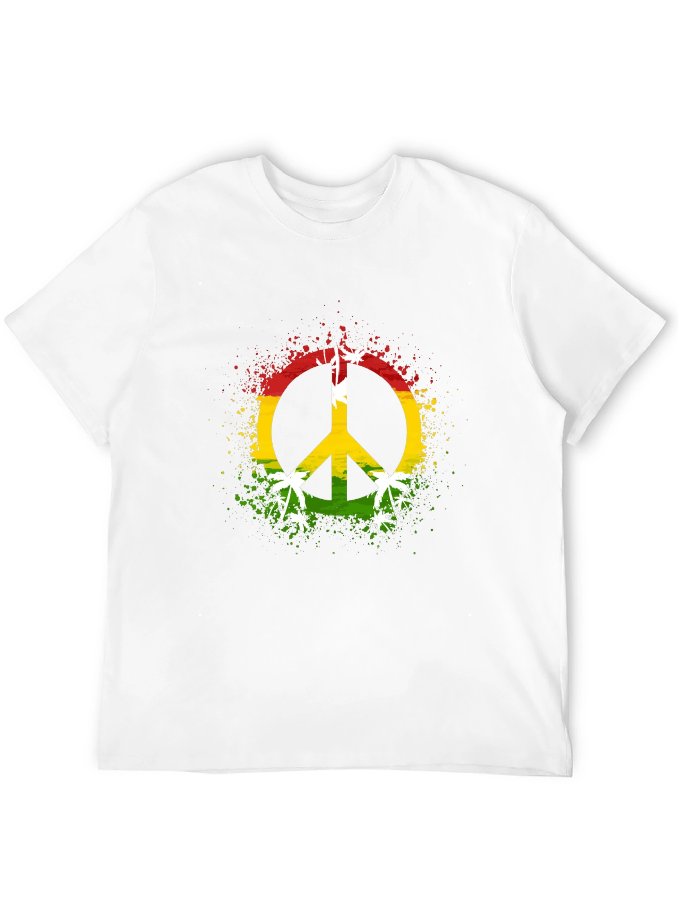 Rasta Peace Sign Graphic Tee