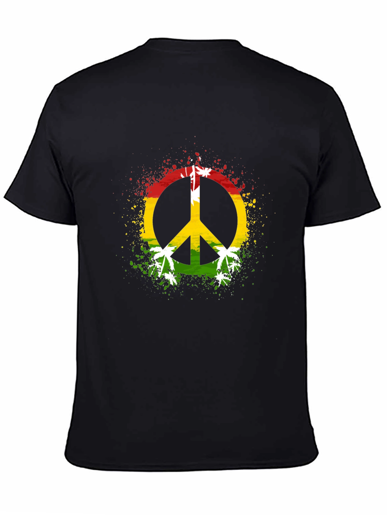Rasta Peace Sign Graphic Tee