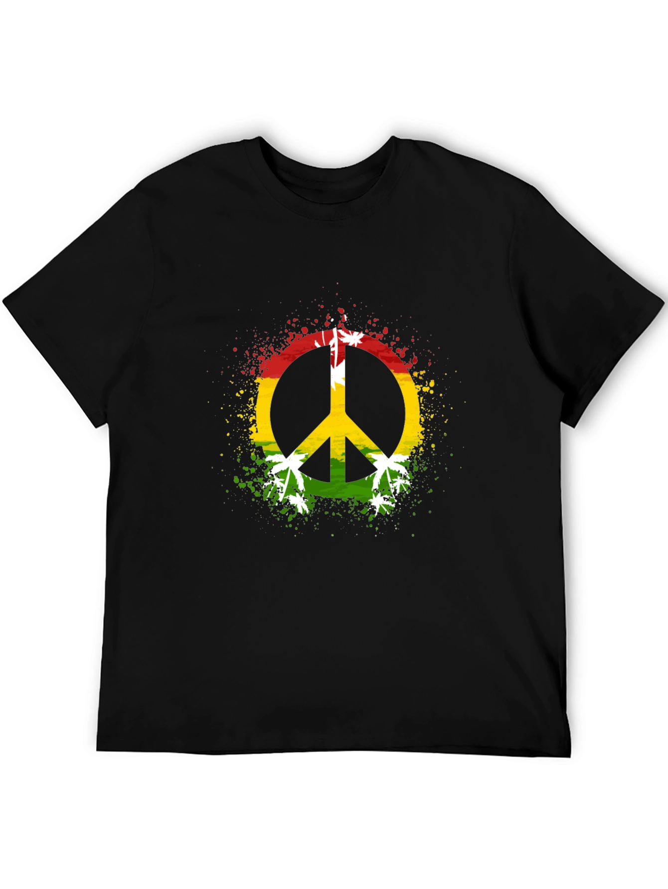 Rasta Peace Sign Graphic Tee