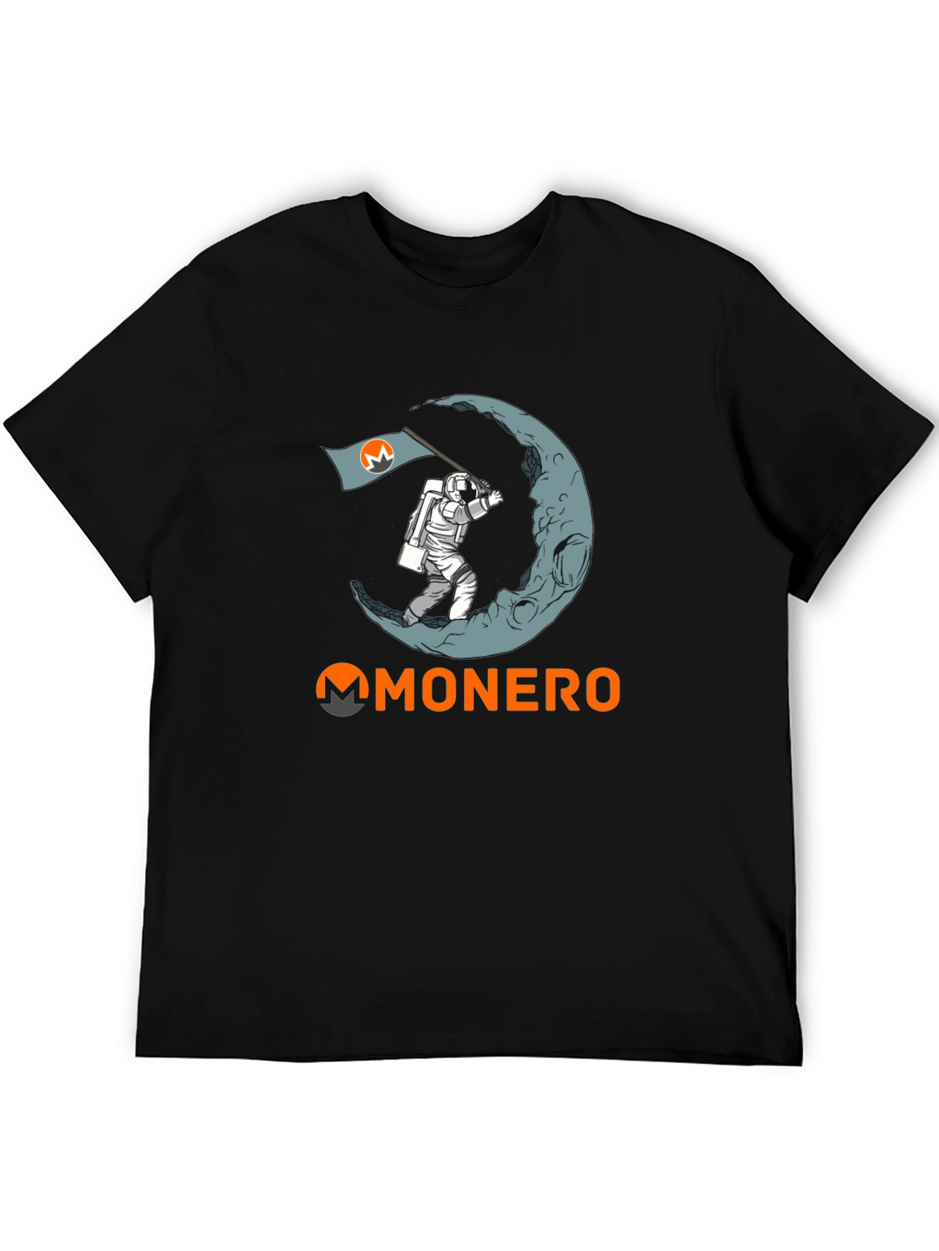Monero Moon Landing T-Shirt - Crypto Astronaut Tee