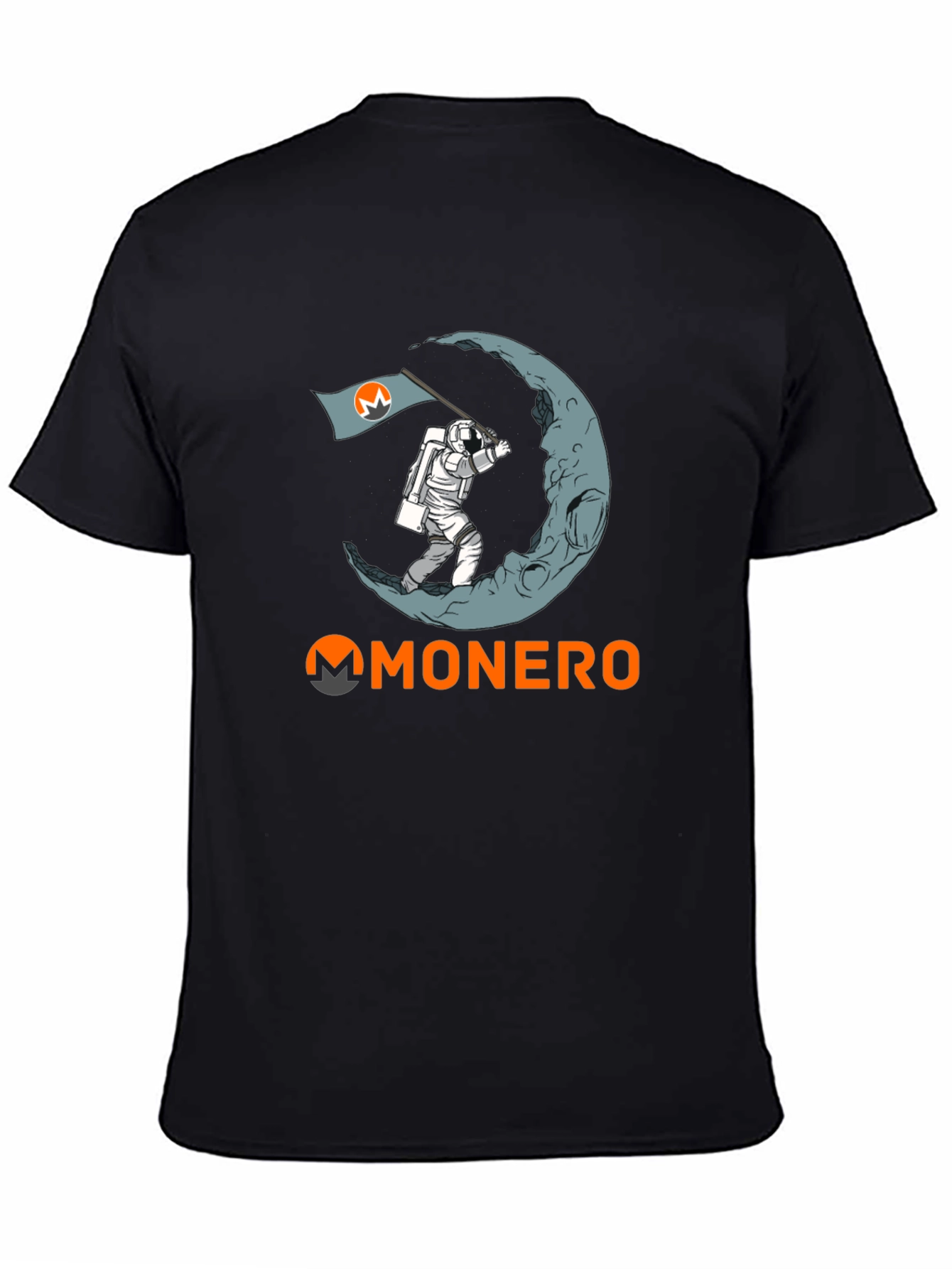 Monero Moon Landing T-Shirt - Crypto Astronaut Tee