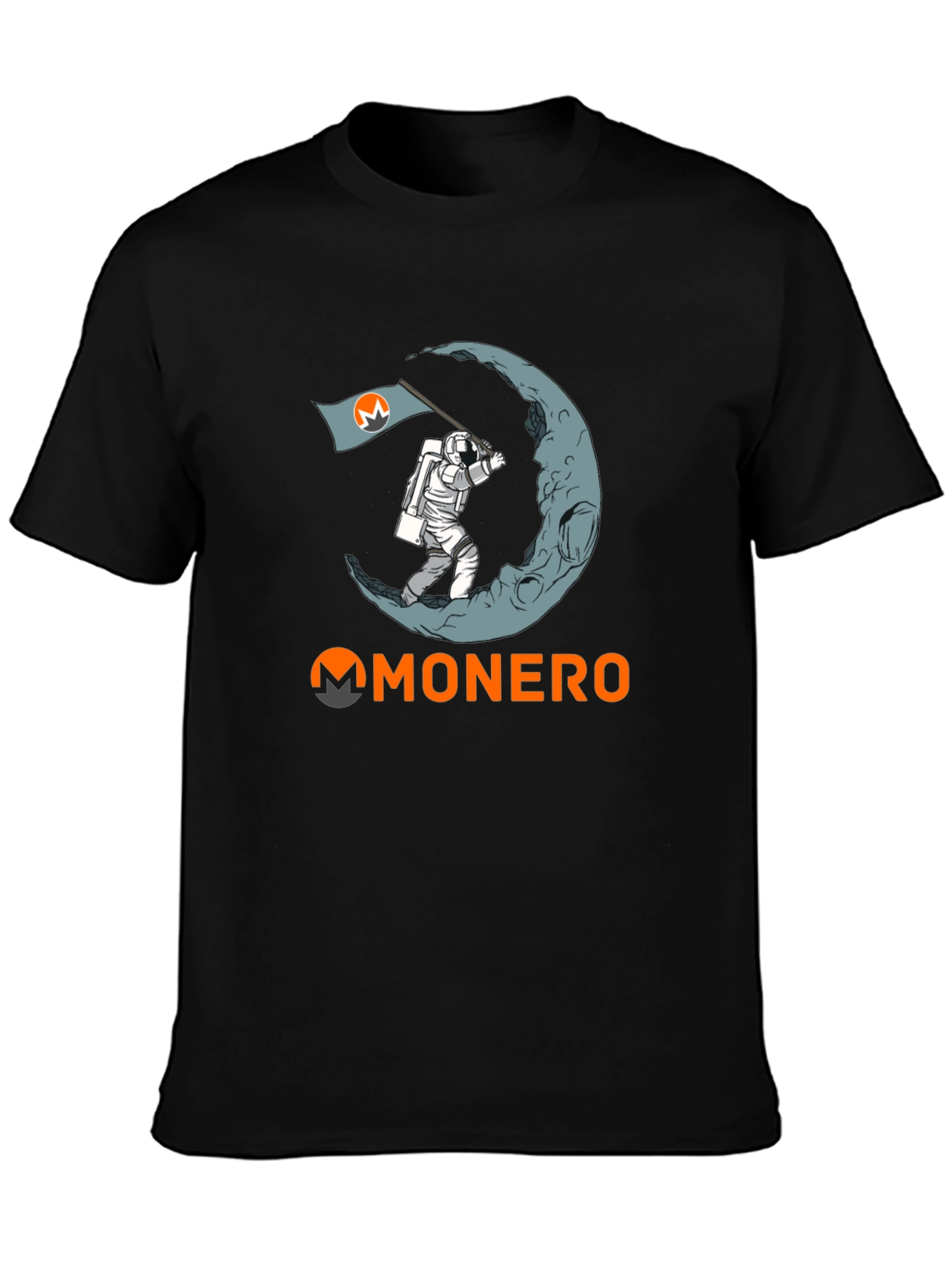 Monero Moon Landing T-Shirt - Crypto Astronaut Tee