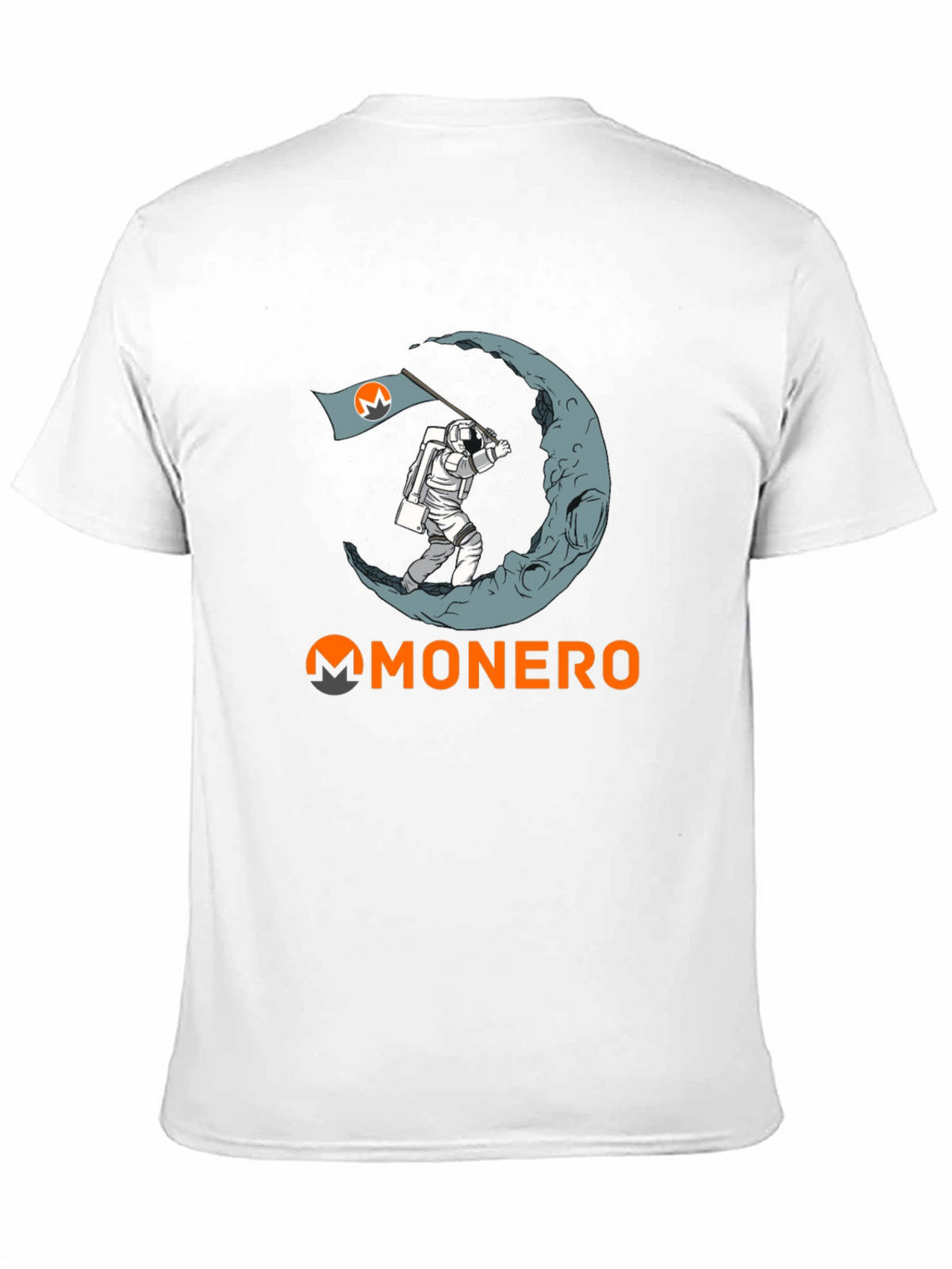 Monero Moon Landing T-Shirt - Crypto Astronaut Tee