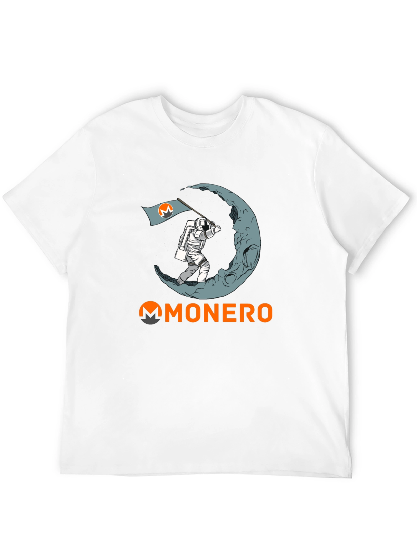 Monero Moon Landing T-Shirt - Crypto Astronaut Tee