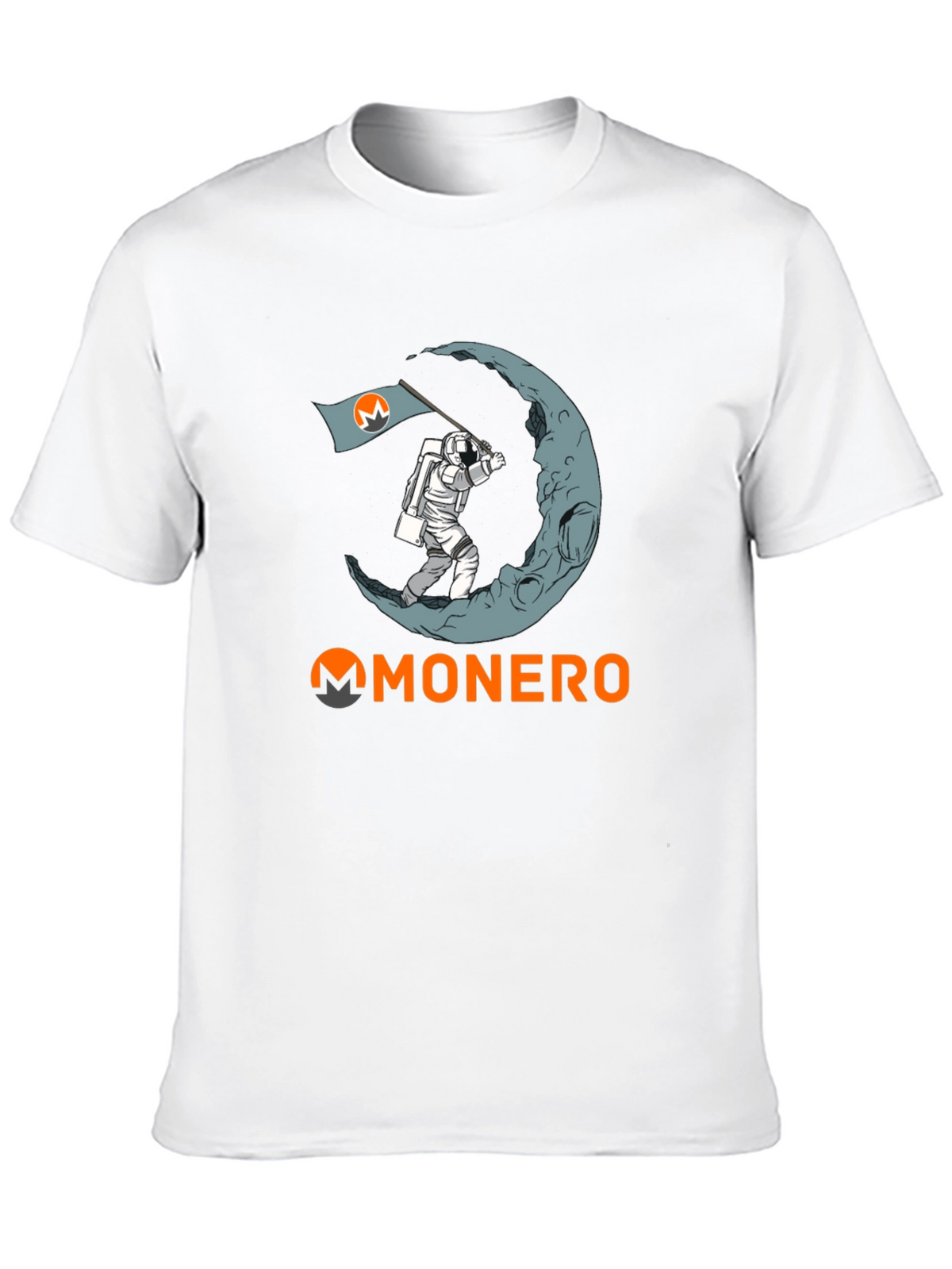 Monero Moon Landing T-Shirt - Crypto Astronaut Tee
