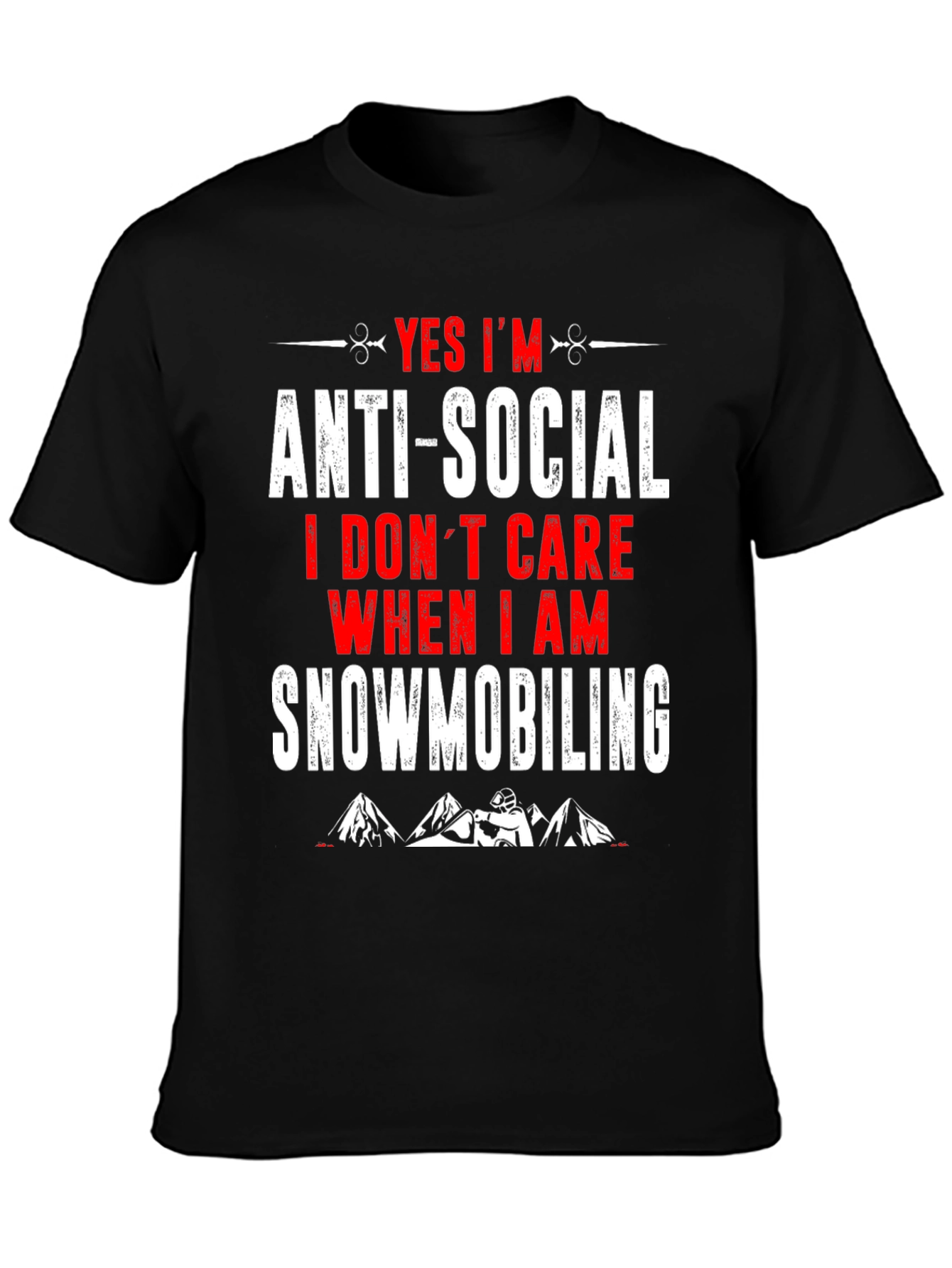 Anti-Social Snowmobiling T-Shirt