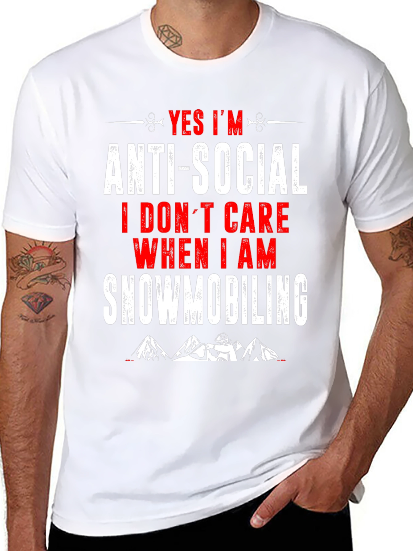 Anti-Social Snowmobiling T-Shirt
