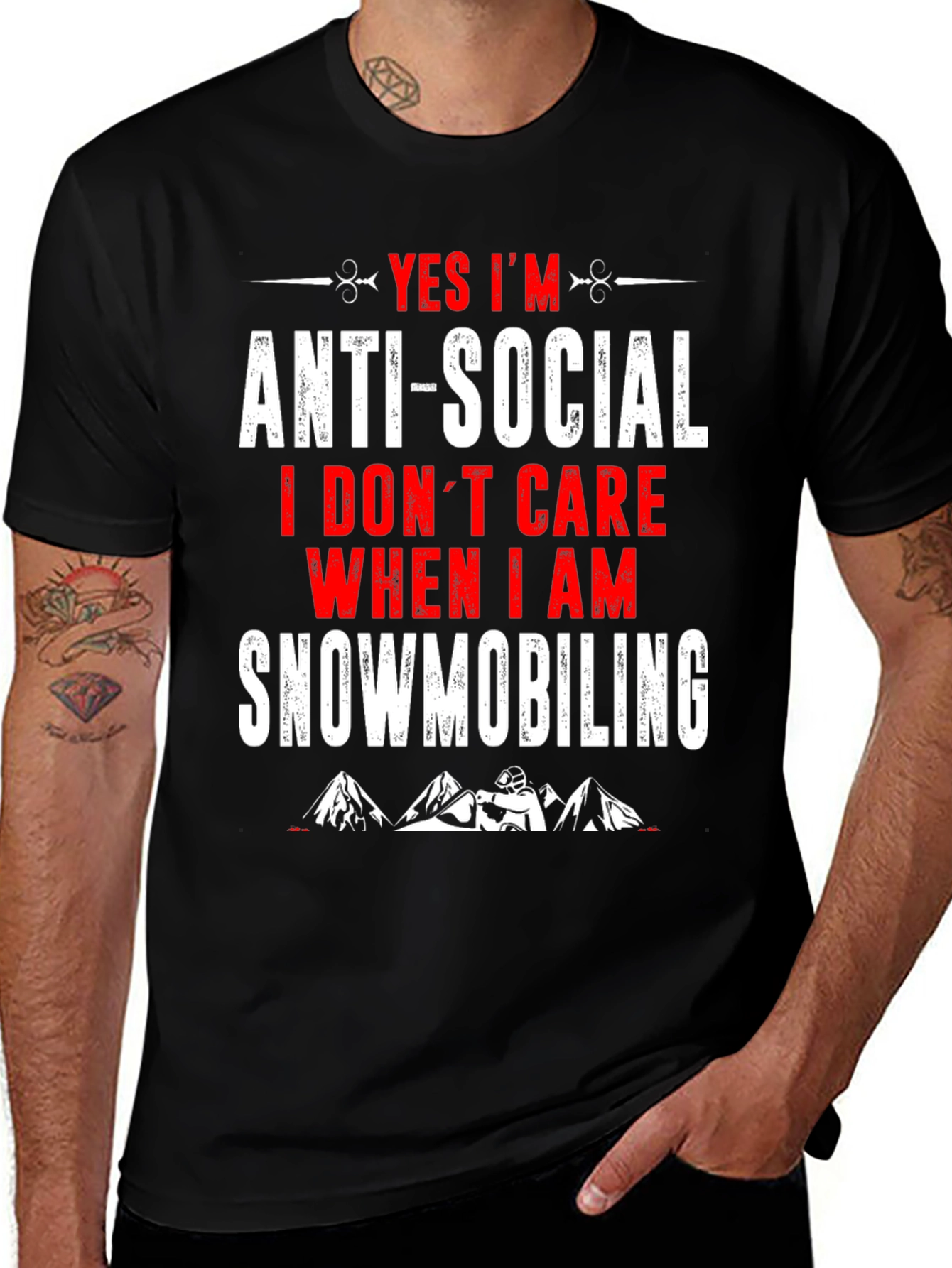 Anti-Social Snowmobiling T-Shirt