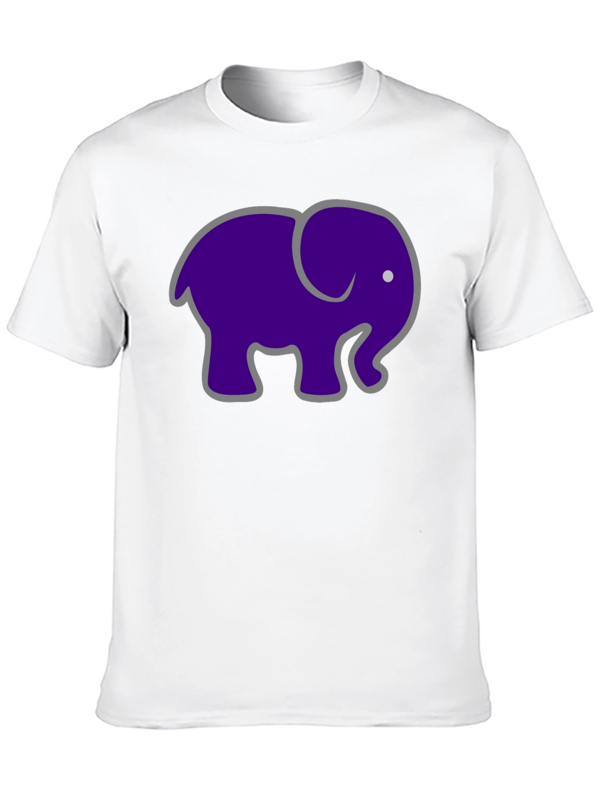 Elephant Graphic T-Shirt - Black Cotton Tee
