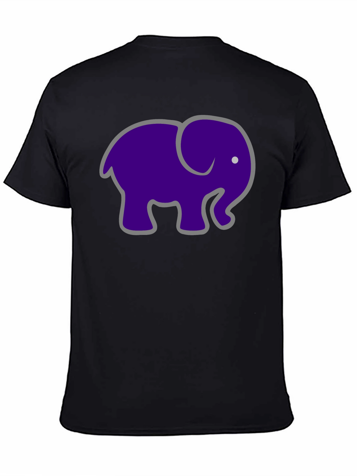 Elephant Graphic T-Shirt - Black Cotton Tee