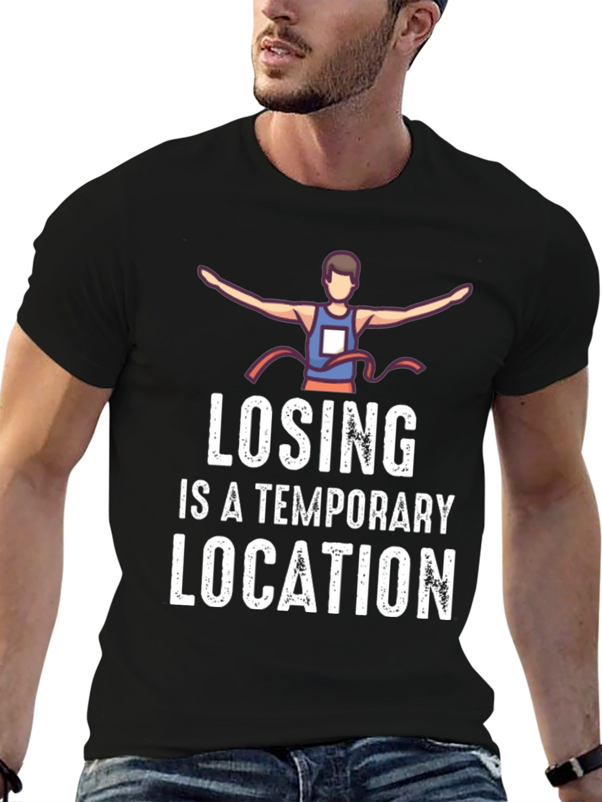 Losing is a Temporary Location Graphic Tee