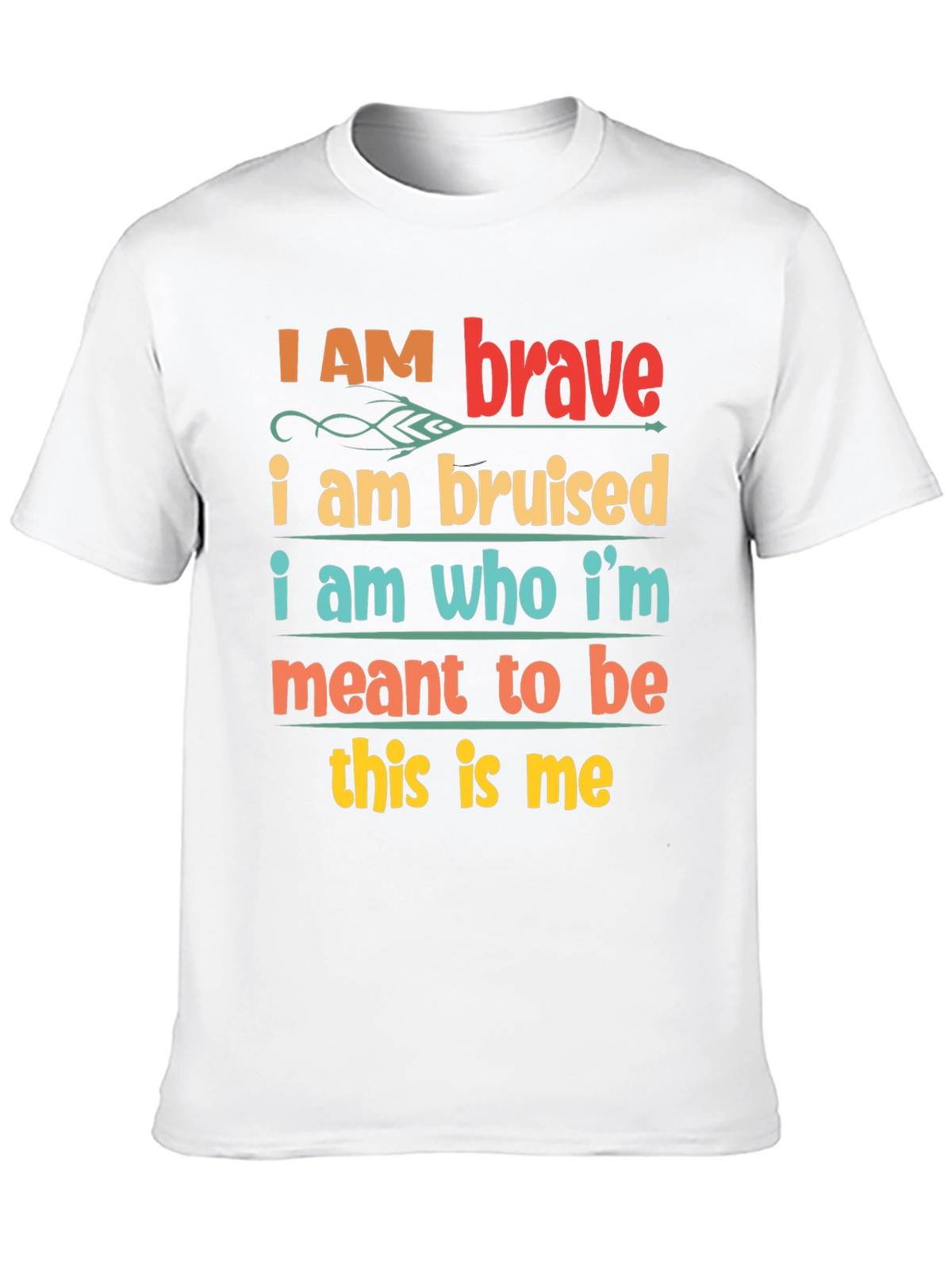 Inspirational Graphic Tee - Brave Bruised T-Shirt
