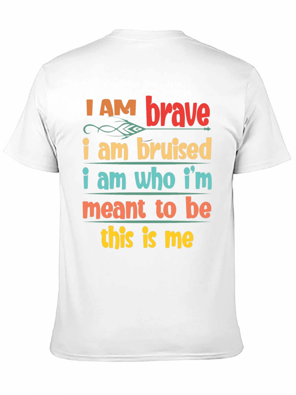 Inspirational Graphic Tee - Brave Bruised T-Shirt