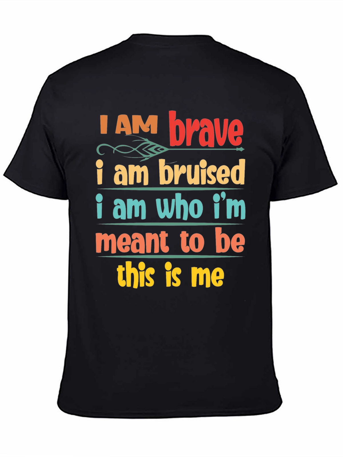 Inspirational Graphic Tee - Brave Bruised T-Shirt