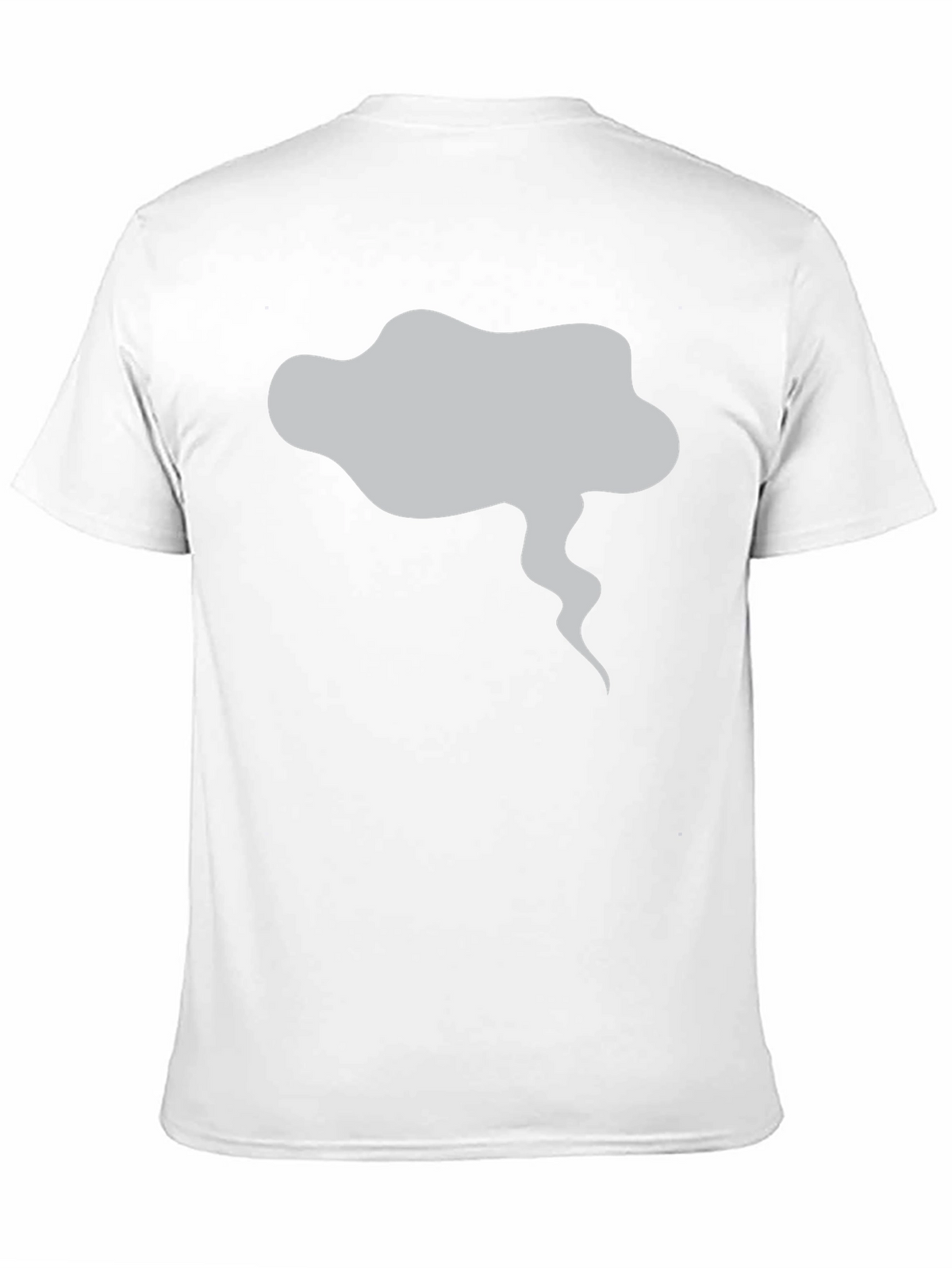 Mens Black T-Shirt with Smoke Graphic