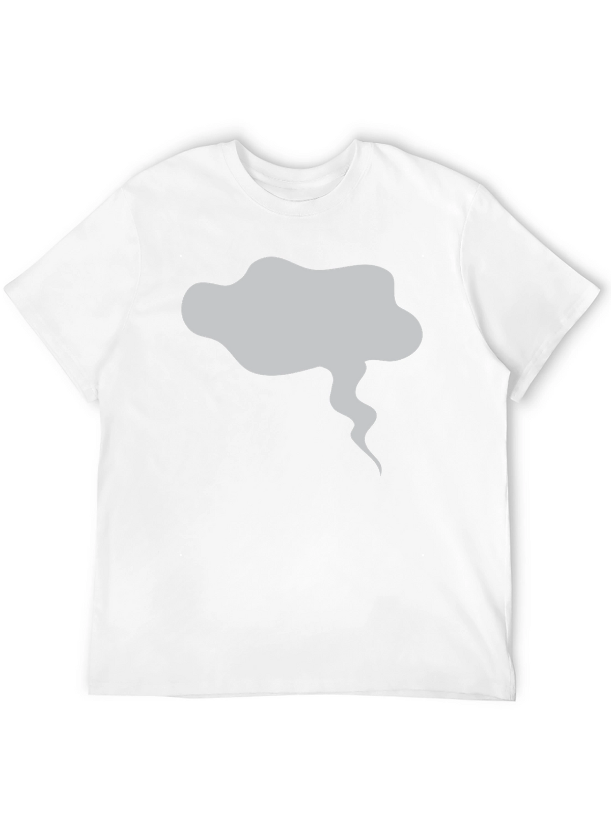 Mens Black T-Shirt with Smoke Graphic