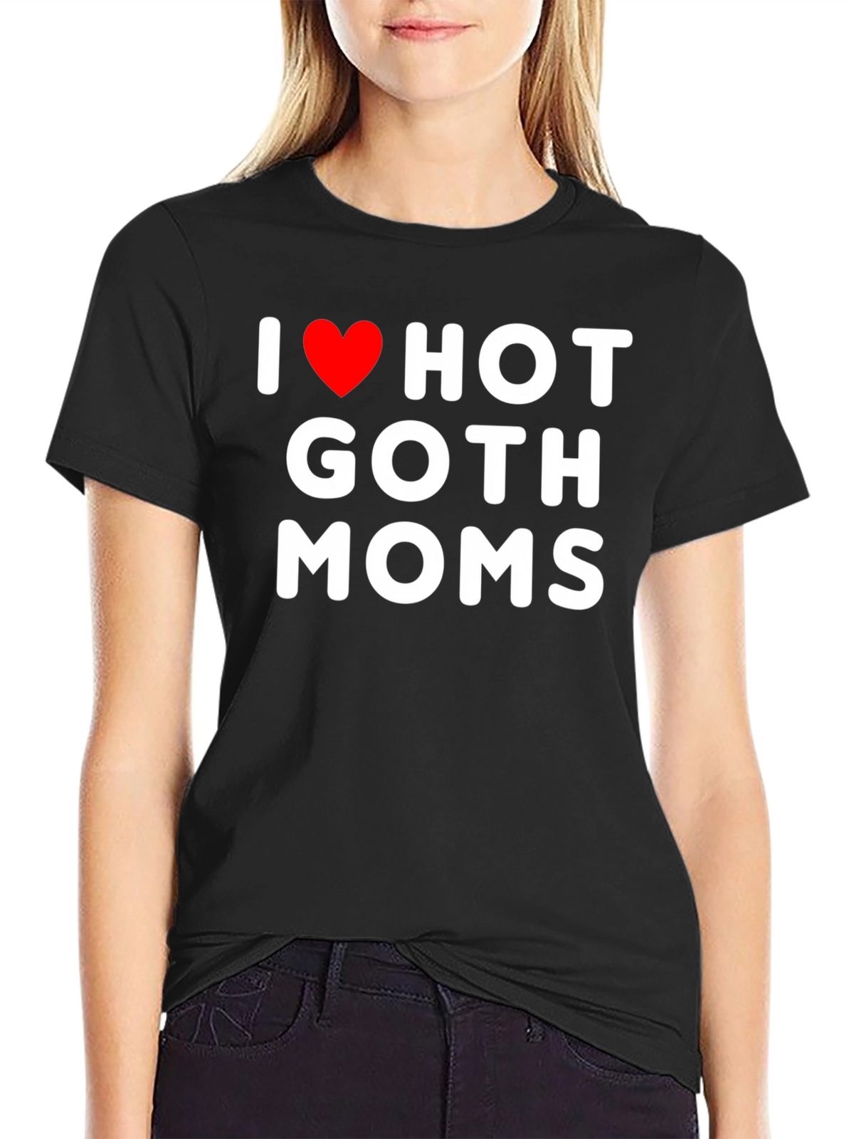 I Heart Hot Goth Moms Graphic Tee