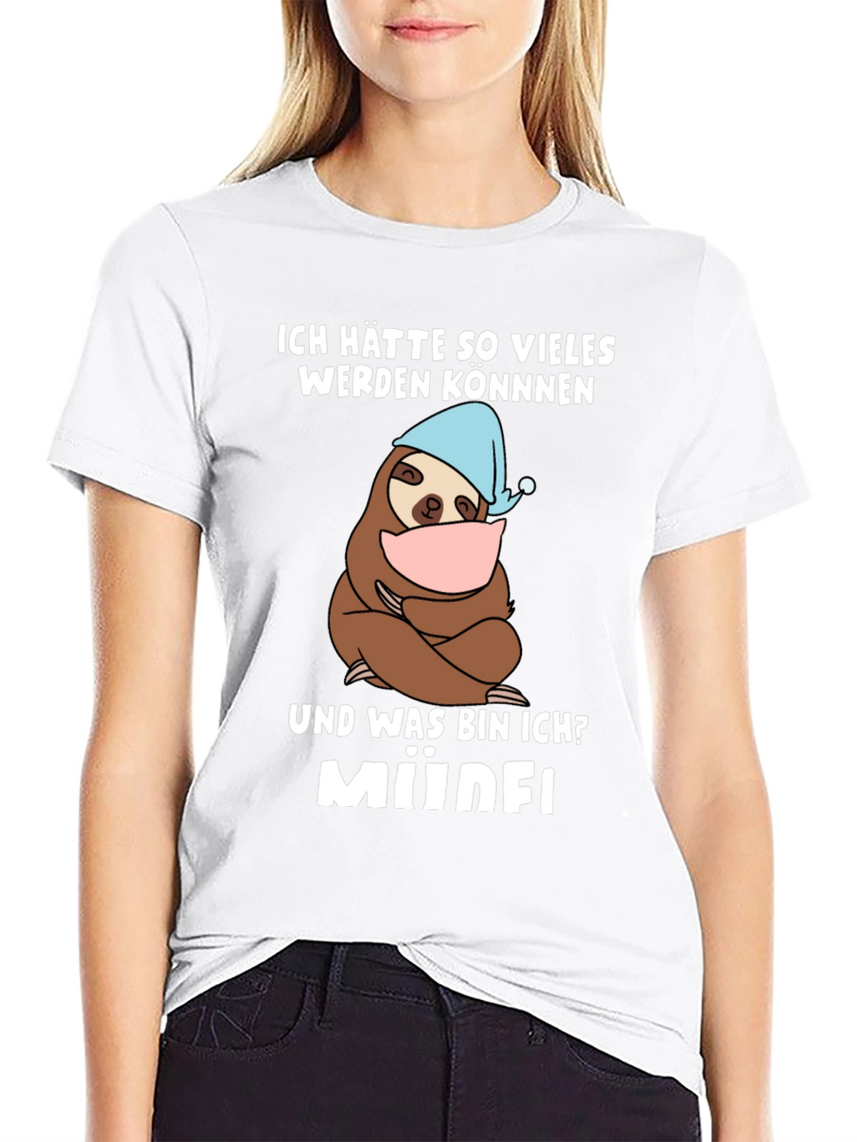 Funny Sloth Müde! T-Shirt