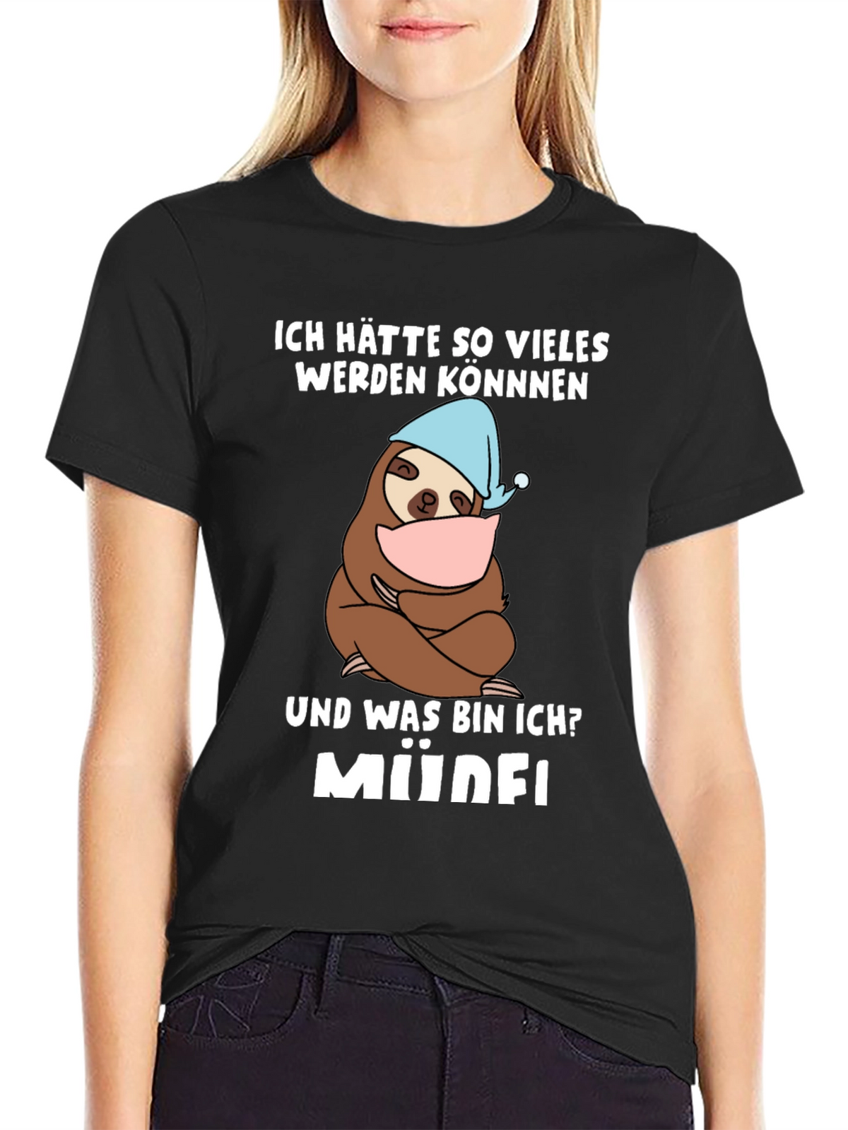 Funny Sloth Müde! T-Shirt