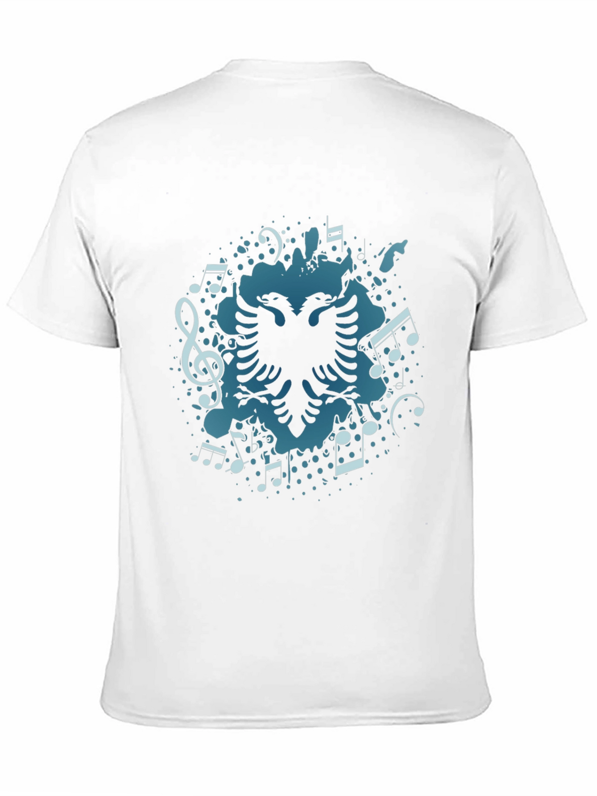 Musical Albanian Eagle Black T-Shirt