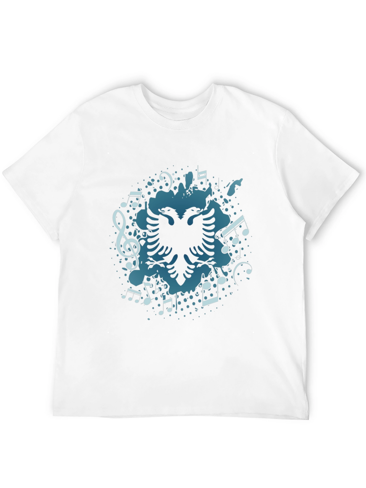 Musical Albanian Eagle Black T-Shirt