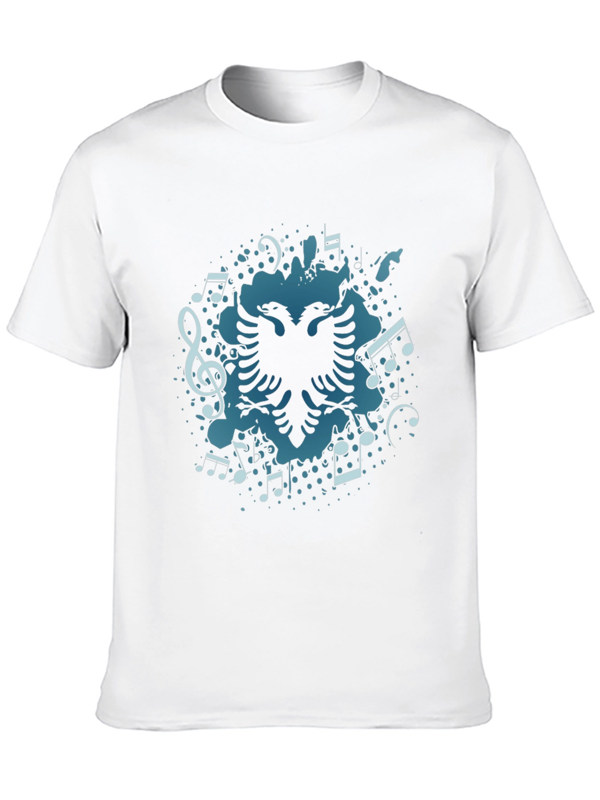 Musical Albanian Eagle Black T-Shirt