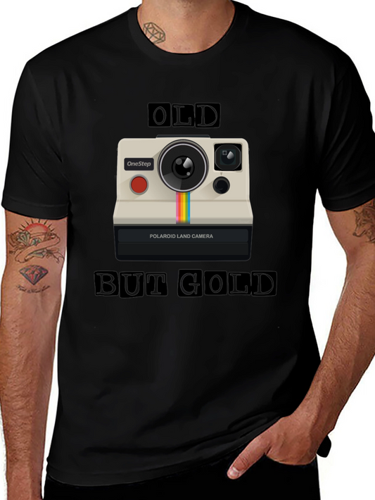 Vintage Camera Graphic Tee - Old But Gold Design