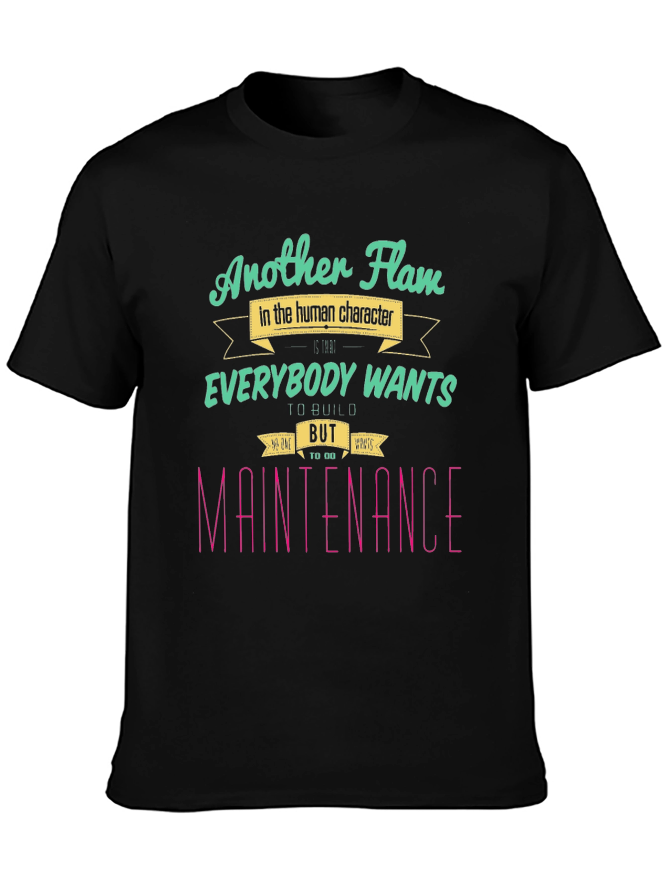 Another Flaw T-Shirt: Human Character Graphic Tee