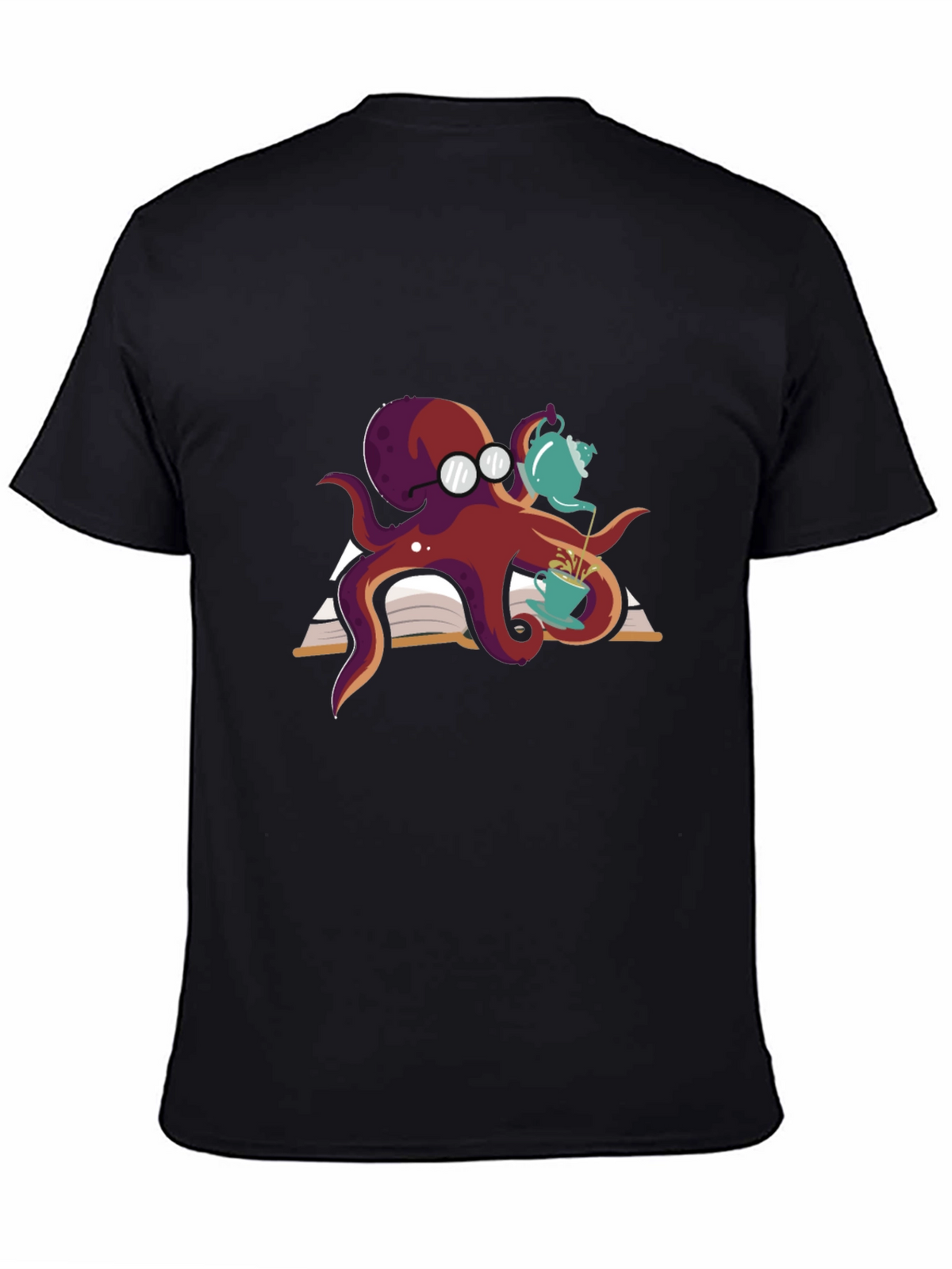 Bookish Octopus T-Shirt - Tea Time!