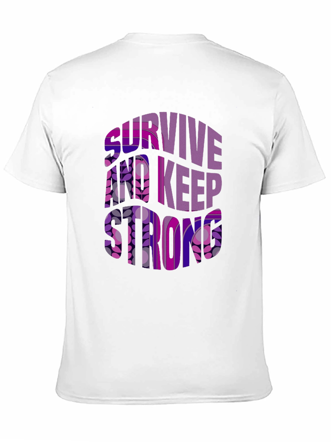 Survive And Keep Strong Graphic Tee - Black