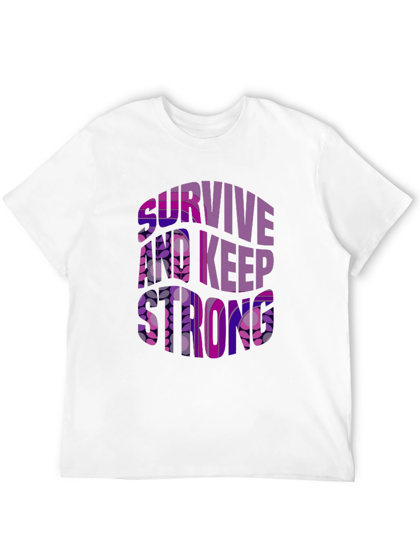 Survive And Keep Strong Graphic Tee - Black