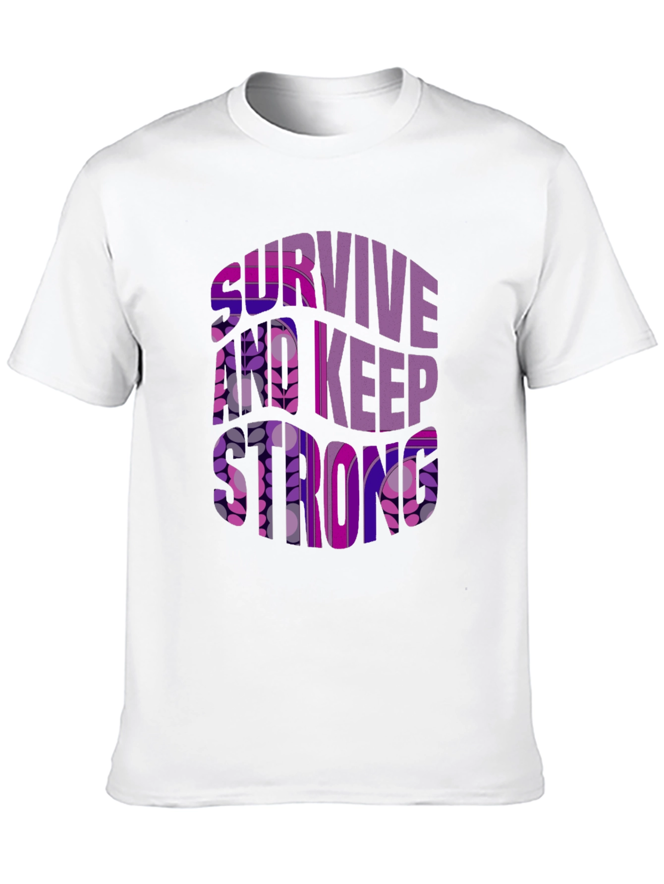 Survive And Keep Strong Graphic Tee - Black