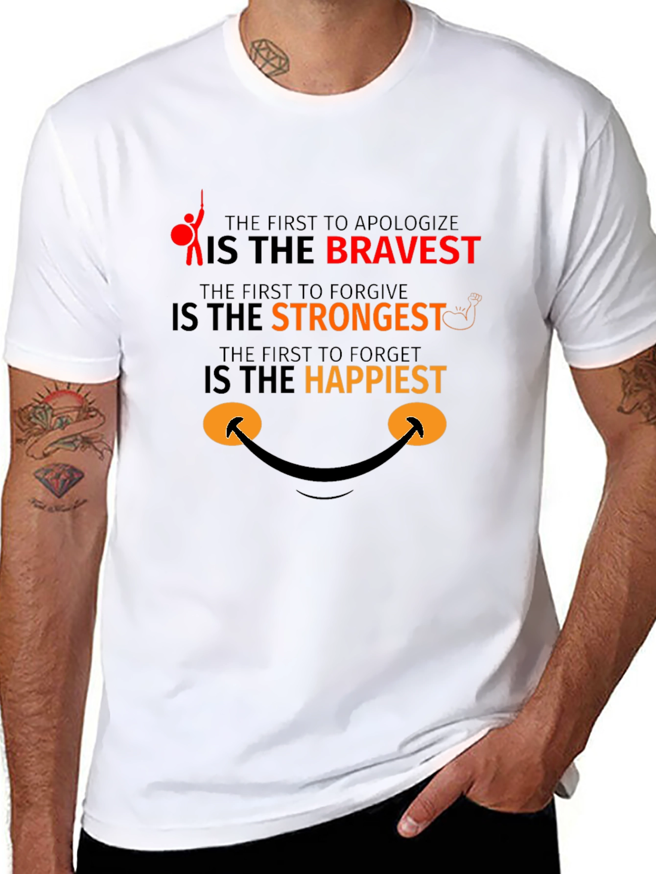 Bravery Strongest Happy T-Shirt
