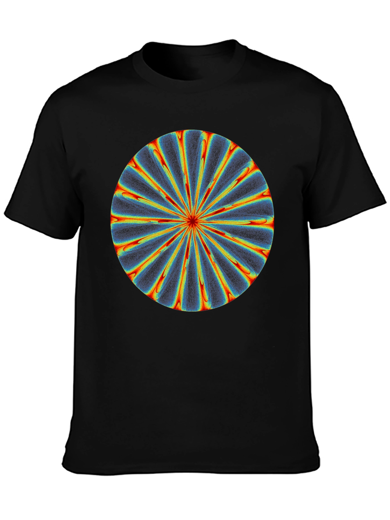Abstract Radial Burst Graphic Tee