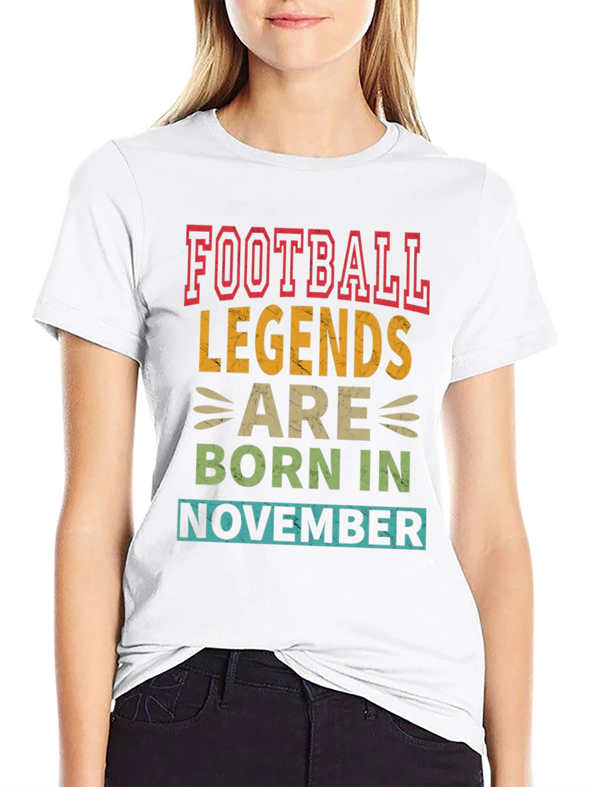 Football Legends Born in November Graphic Tee