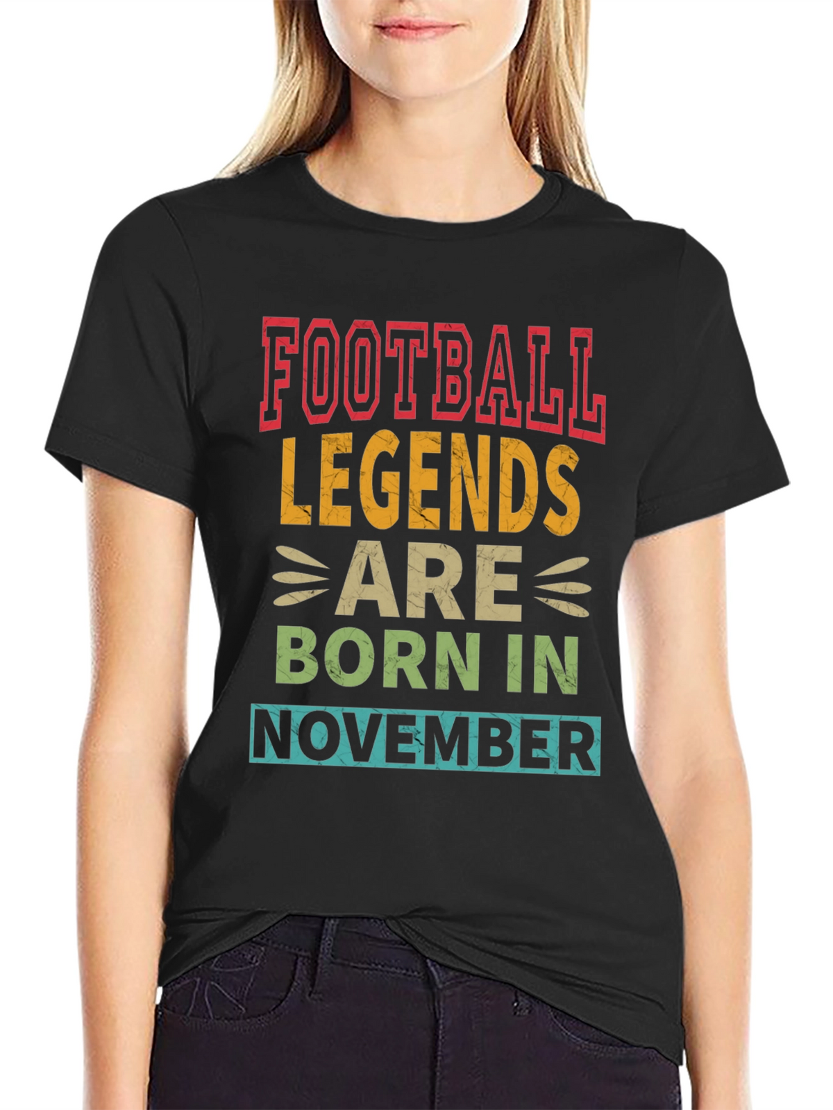 Football Legends Born in November Graphic Tee