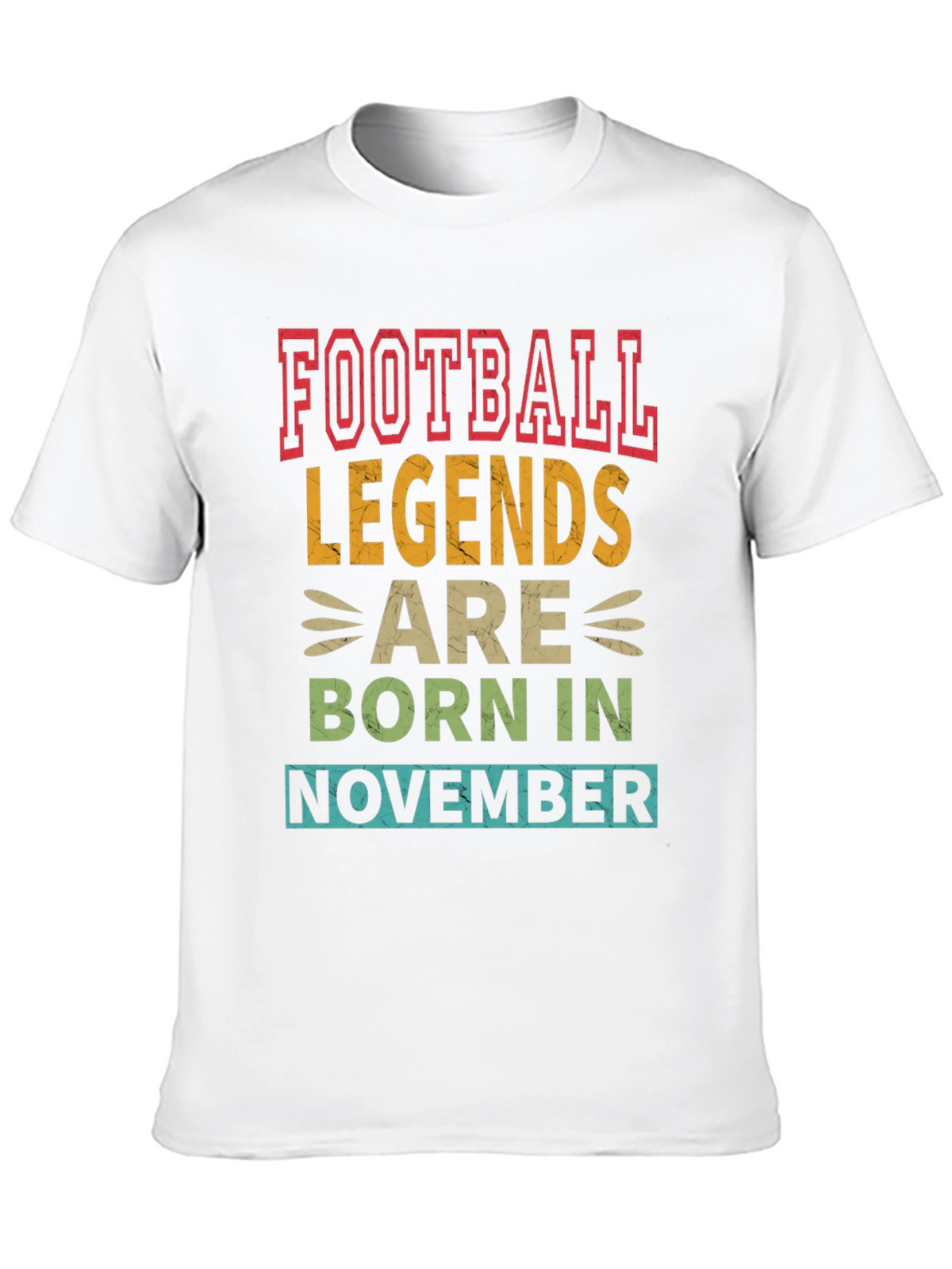 Football Legends Born in November Graphic Tee