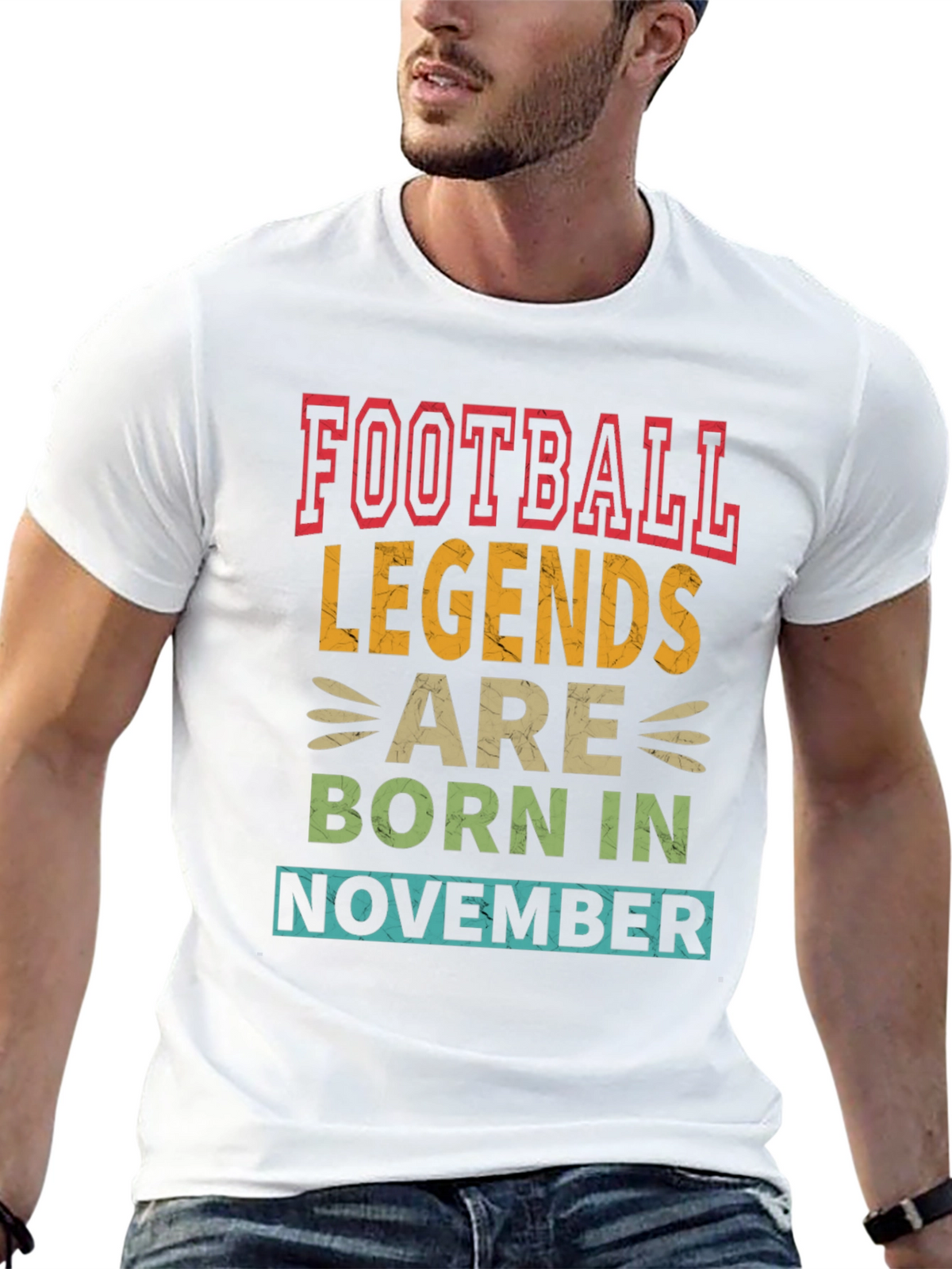 Football Legends Born in November Graphic Tee