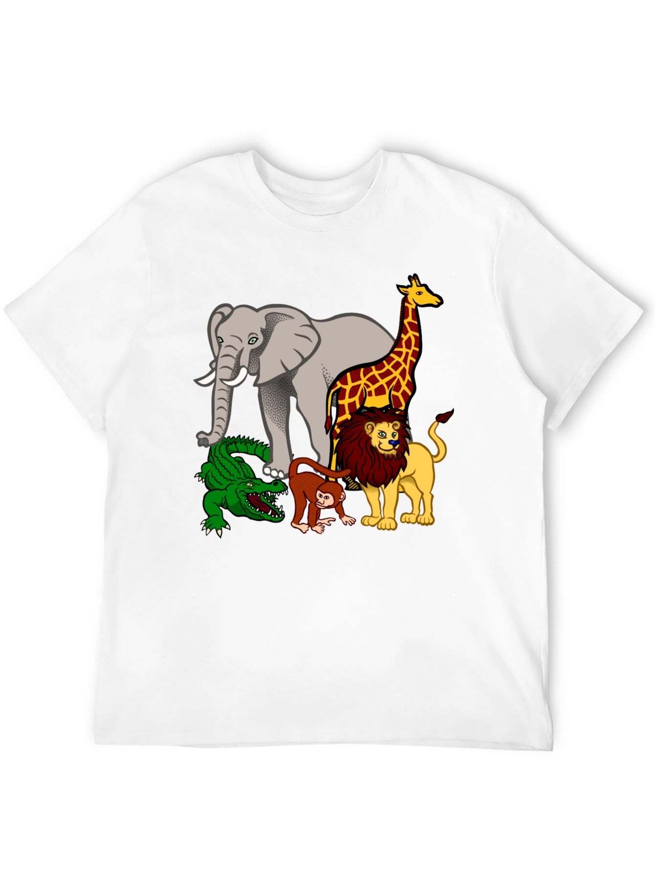 Safari Animals Graphic Print T-Shirt