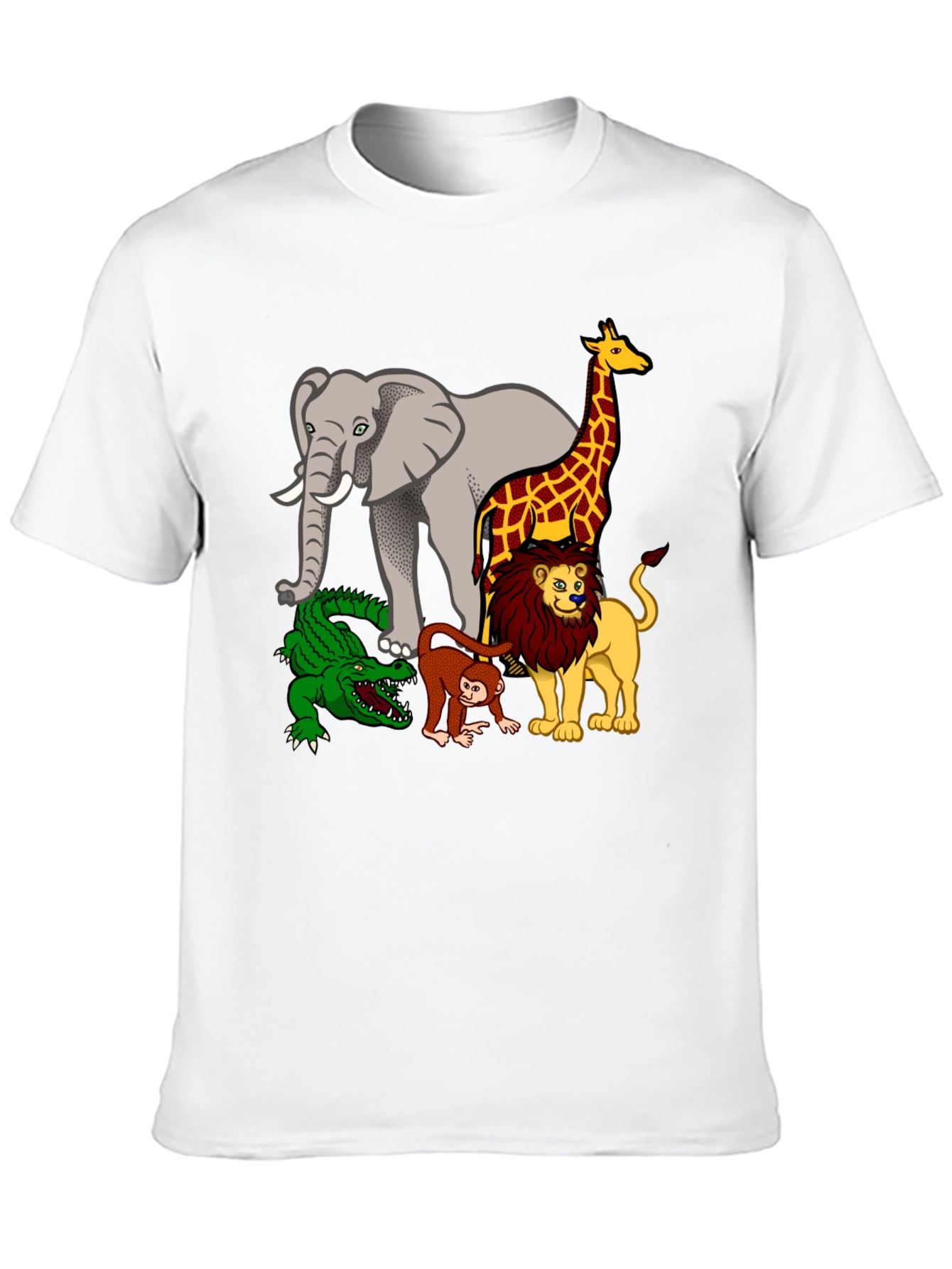 Safari Animals Graphic Print T-Shirt