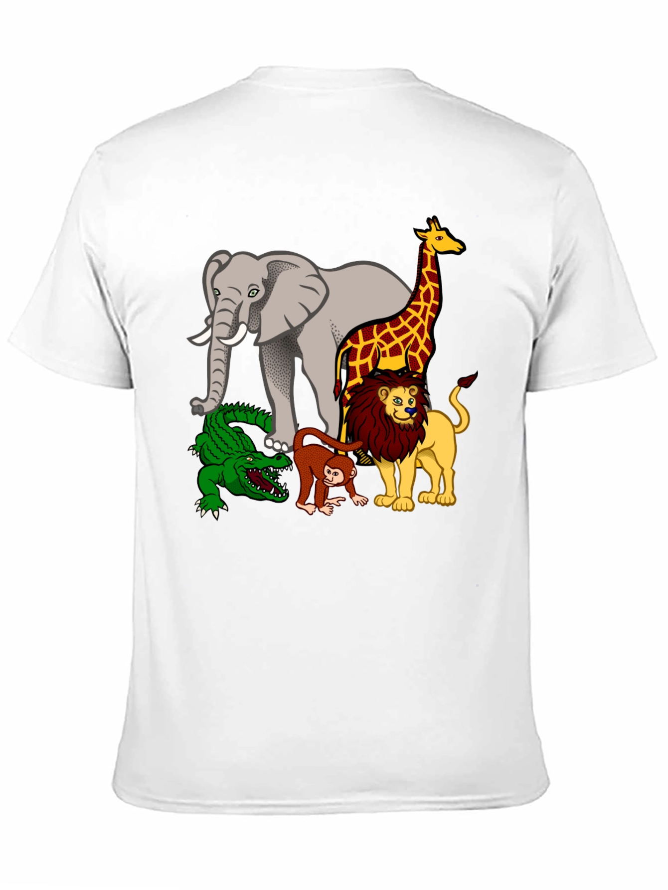 Safari Animals Graphic Print T-Shirt