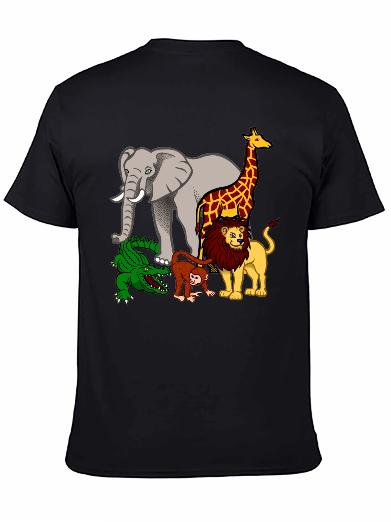Safari Animals Graphic Print T-Shirt