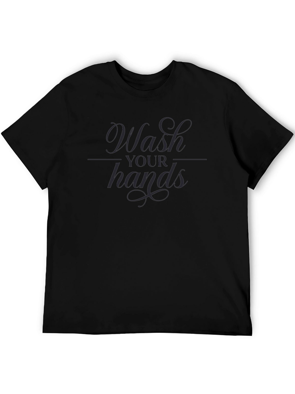 Wash Your Hands Graphic Tee - Stylish Hygiene Reminder